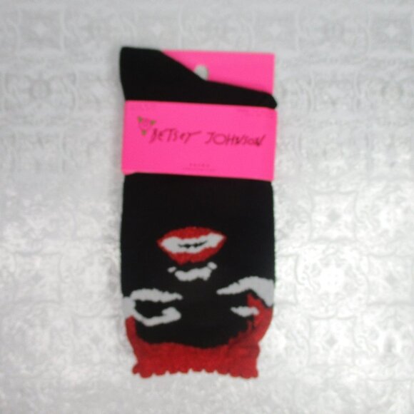 BETSEY JOHNSON Lip Socks NWT Size  9-11 - Picture 3 of 8